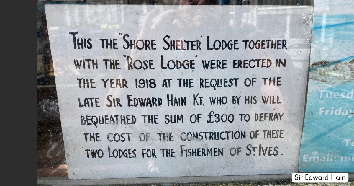 Fishermens Lodges St Ives Cornwall Sir Edward Hain