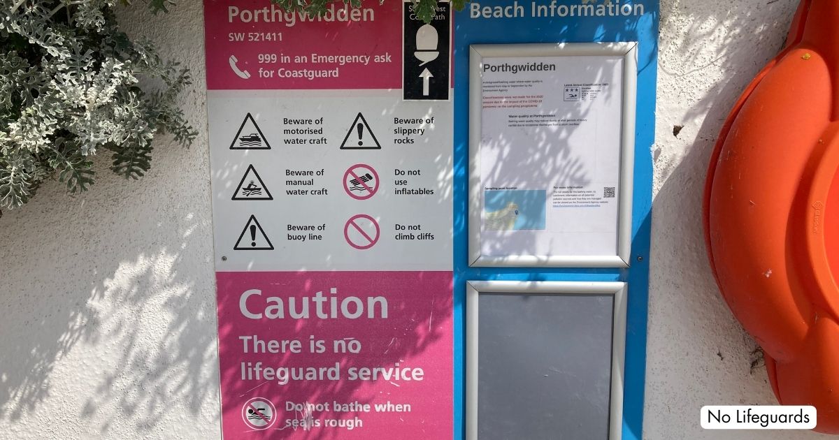 Porthgwidden Beach St Ives Cornwall No Lifeguards