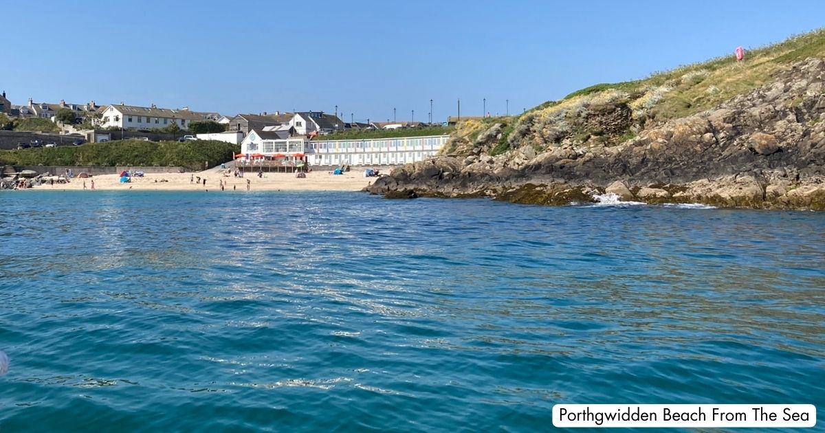 Porthgwidden Beach St Ives Cornwall From The Sea