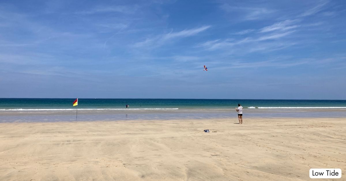 Porthmeor Beach St Ives Cornwall Low Tide