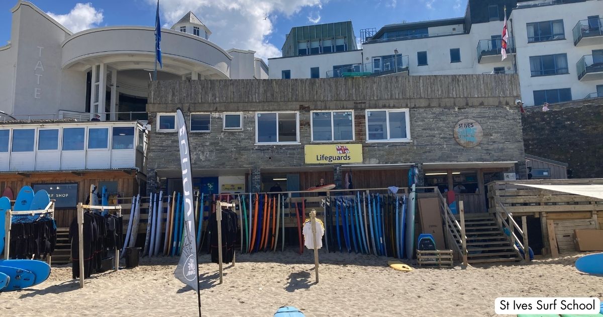 Porthmeor Beach St Ives Cornwall Surf School