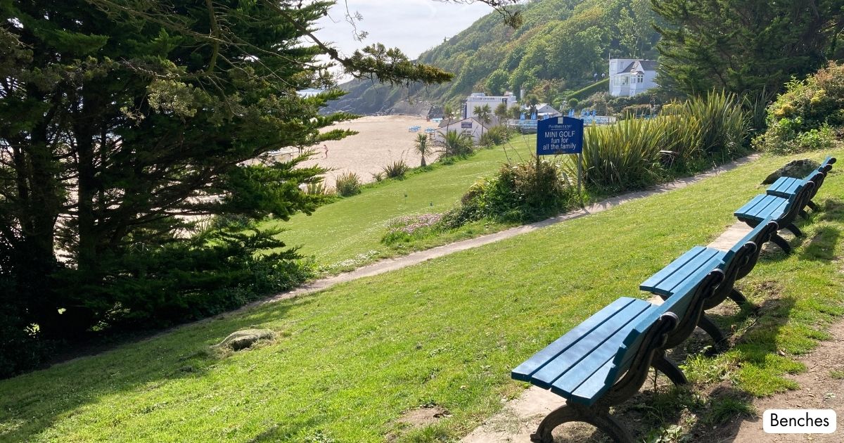 Porthminster Beach St Ives Cornwall Benches