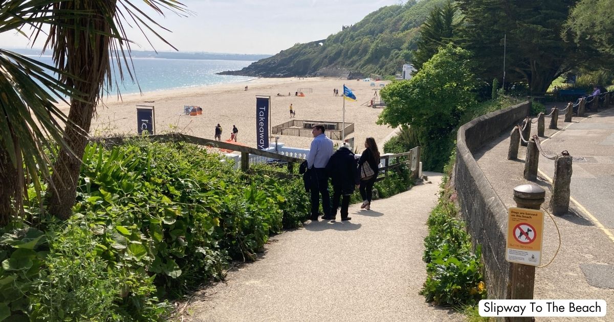 Porthminster Beach St Ives Cornwall Slipway