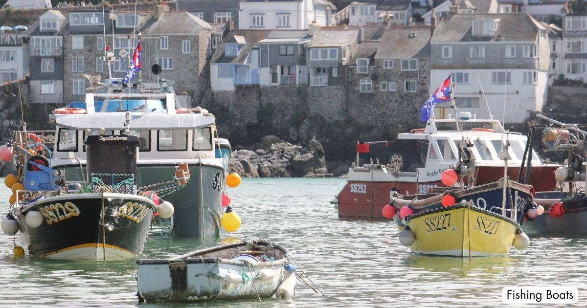 Smeaton's Pier St Ives Cornwall Fishing Boats