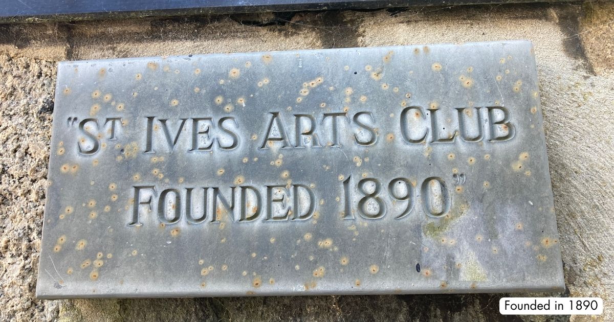St Ives Arts Club Founded 1890 Cornwall