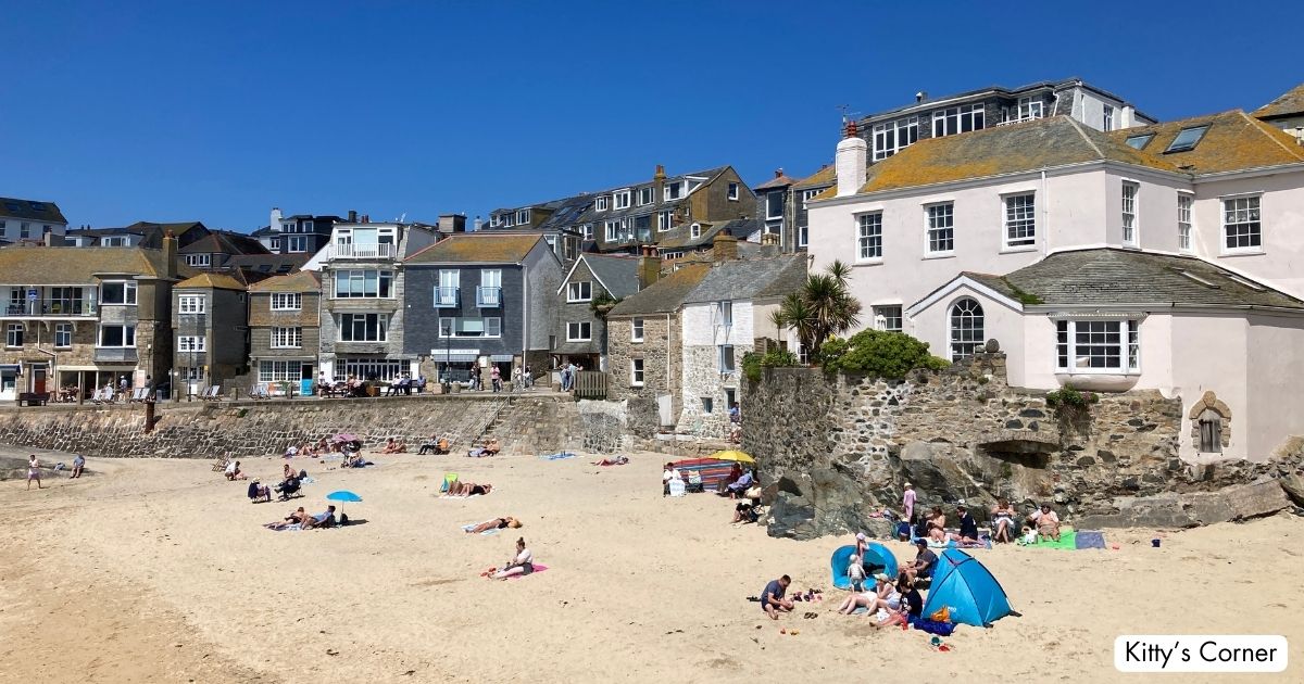 St Ives Harbour Beach Cornwall Kitty's Corner