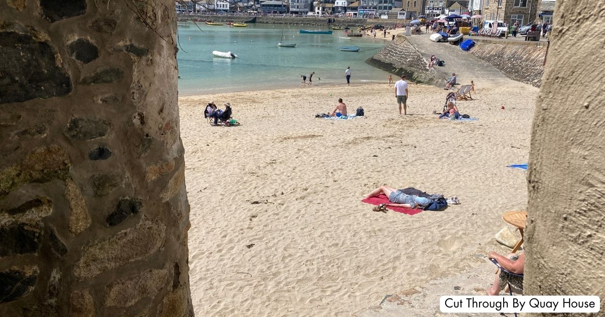 St Ives Harbour Beach Cornwall Quay House