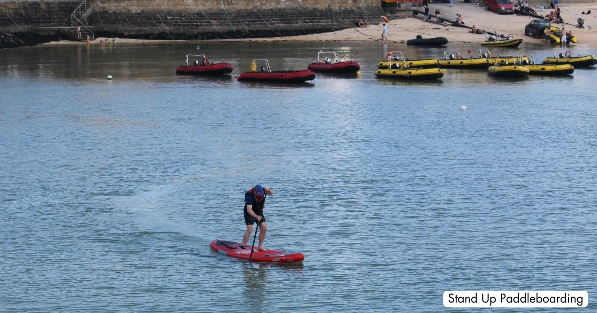 St Ives Harbour Beach Cornwall Stand Up Paddleboarding