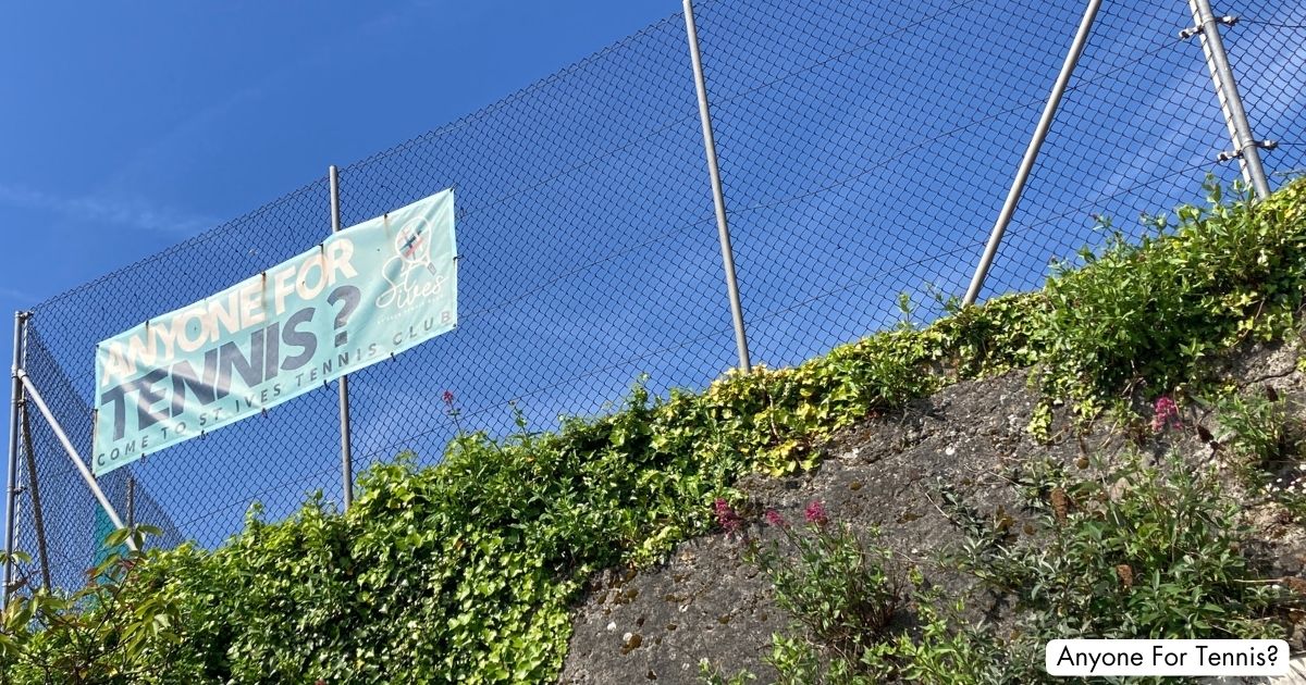 St Ives Tennis Club Cornwall Sign