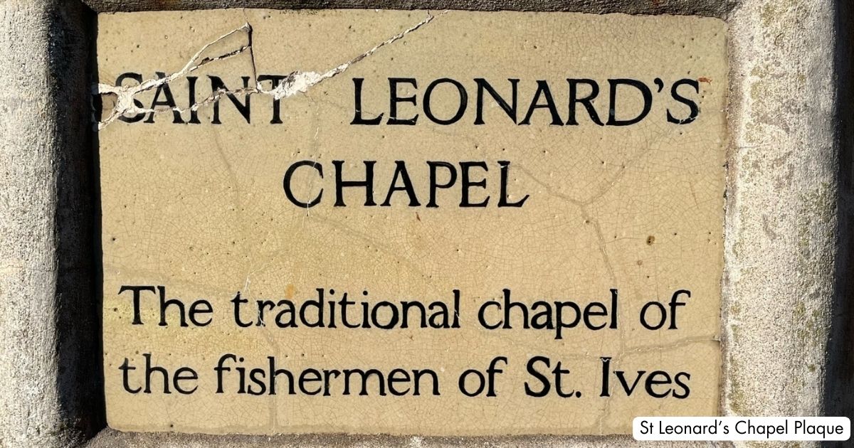 Festival Of Britain Plaque St Ives Cornwall St Leonard's Chapel