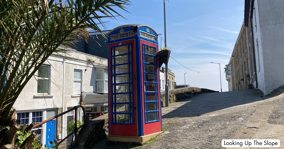 Telephone Box St Ives Cornwall From The Slope