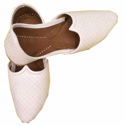 white jutti for men