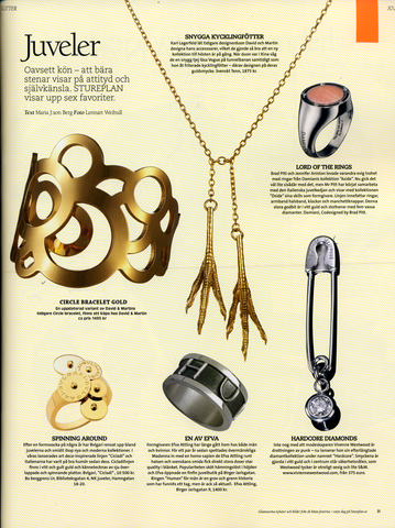 David&Martin Jewellery Sweden in media 