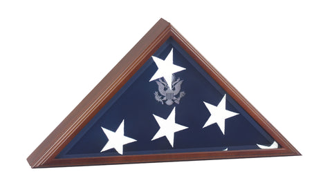 American Burial Flag Box - 3ft x 5ft American Flag or 5ft x 9.5ft Flag, American Burial Flag.