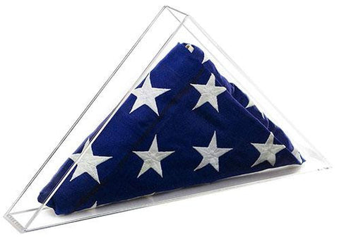 american flag triangle display case