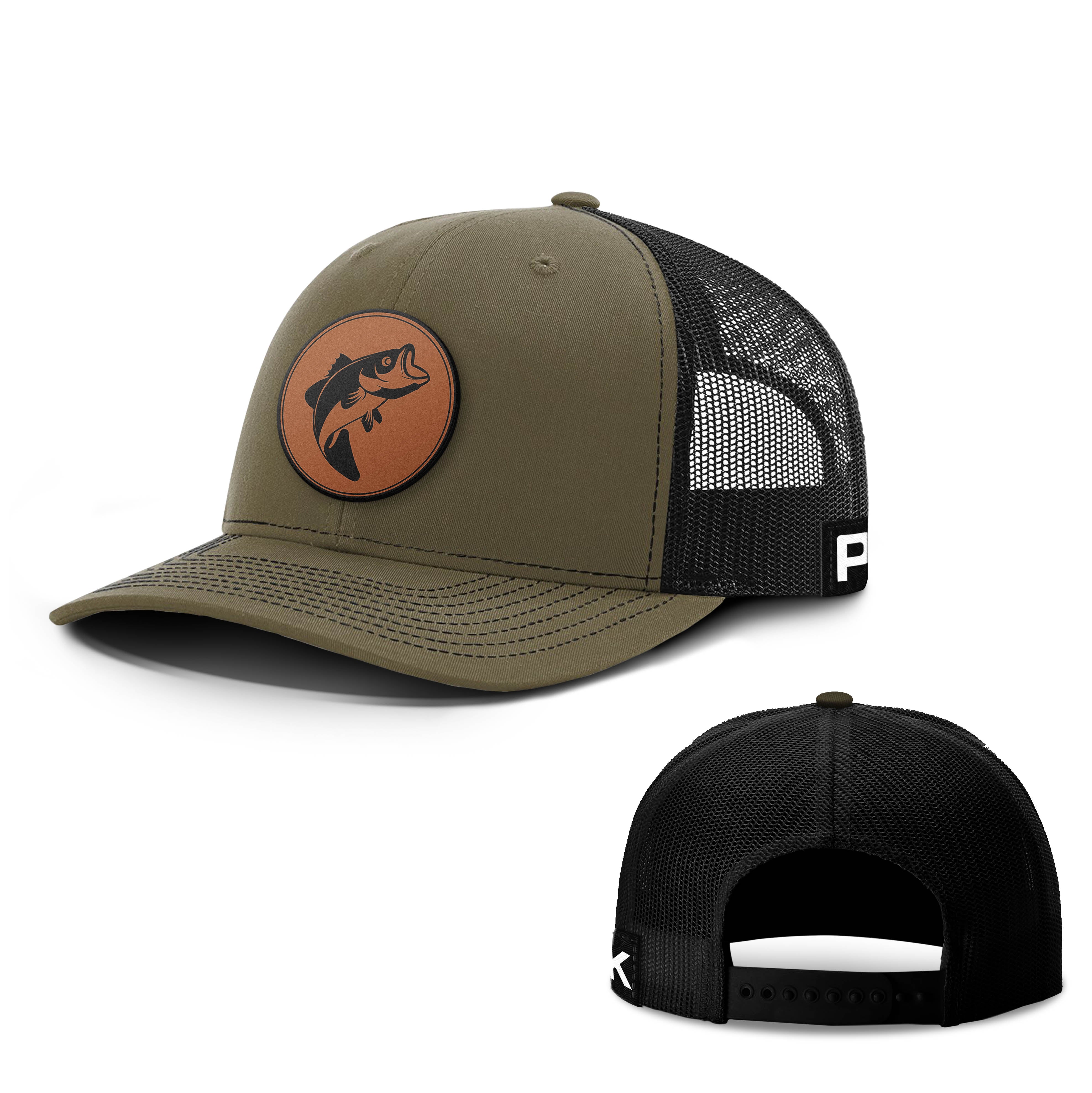 leather patch fishing hat