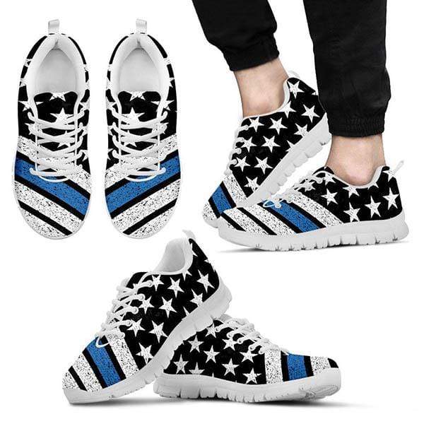 Thin Blue Line Premium Mesh Sneakers 