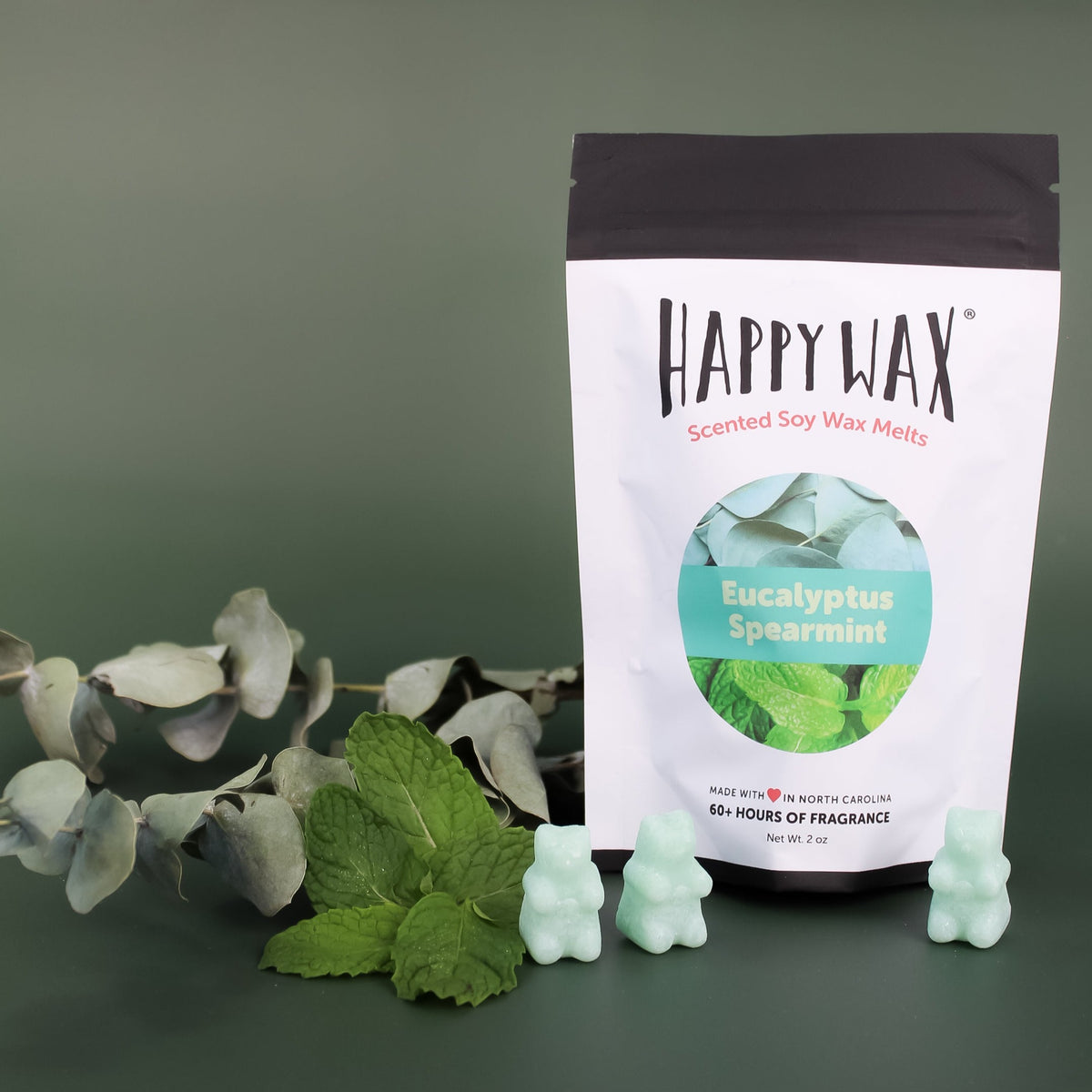NEW!!! Happy Wax Melts!!! Mint Chocolate Chip!!! 3.6 Oz- 100 Hrs Of  Scents!!