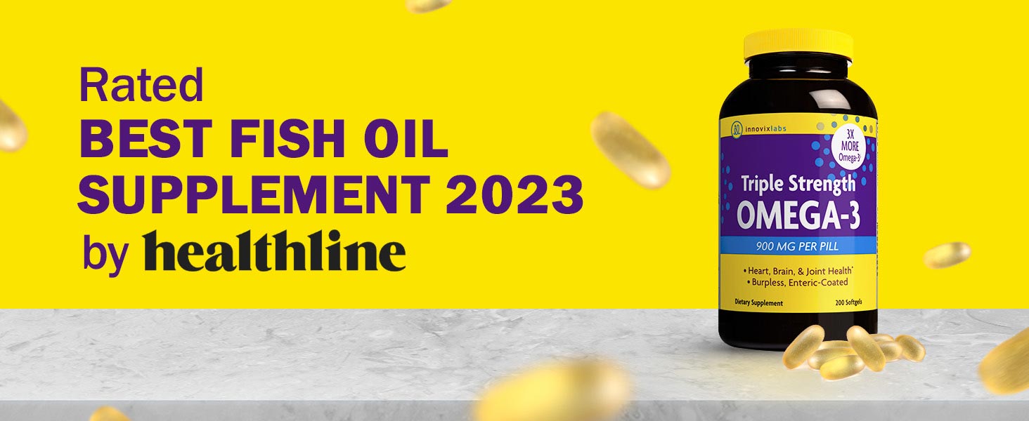 Rated Best Fish Oil Supplement 2023 by Healthline