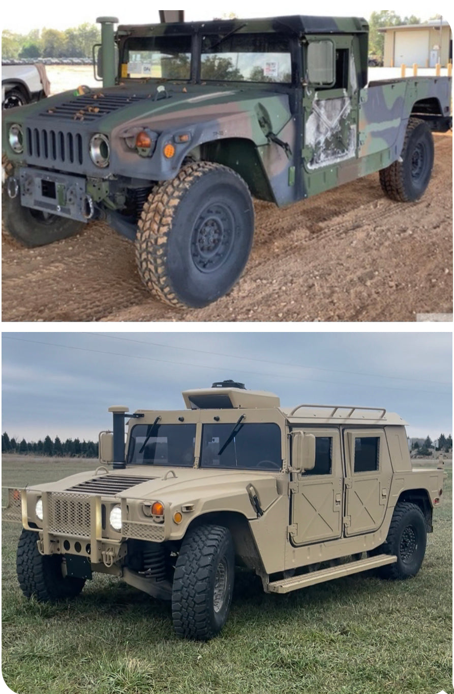 C-Pillar for Military Humvee Hard Top Roof - Compatible with Hard Doors and Canvas Doors as well as Hard Top or Soft Top
