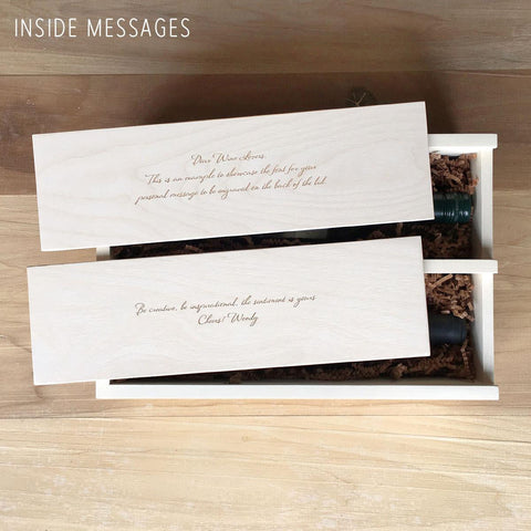 wine box gift message