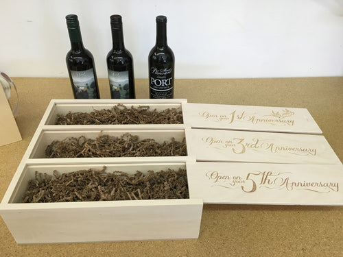 Adding the wine to your wine box – Artificer Wood Works