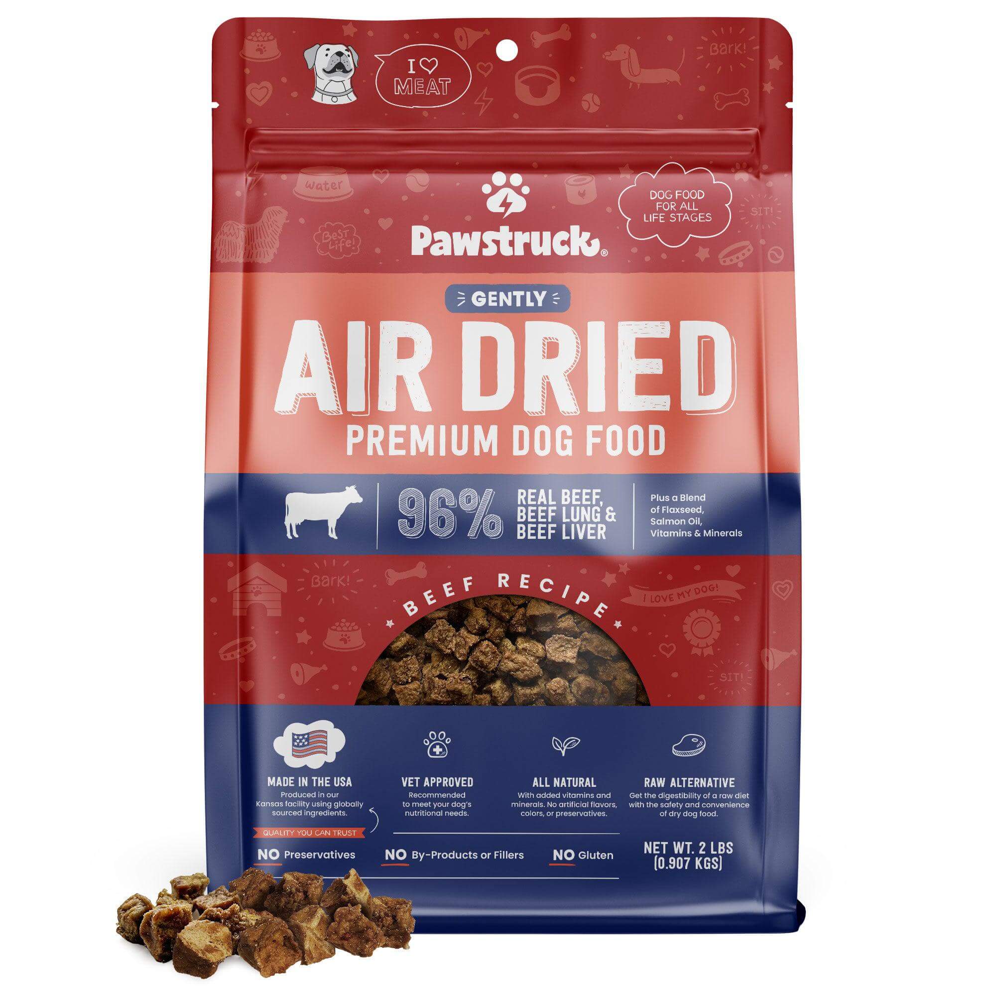 Image of Air Dried Dog Food, Beef Recipe