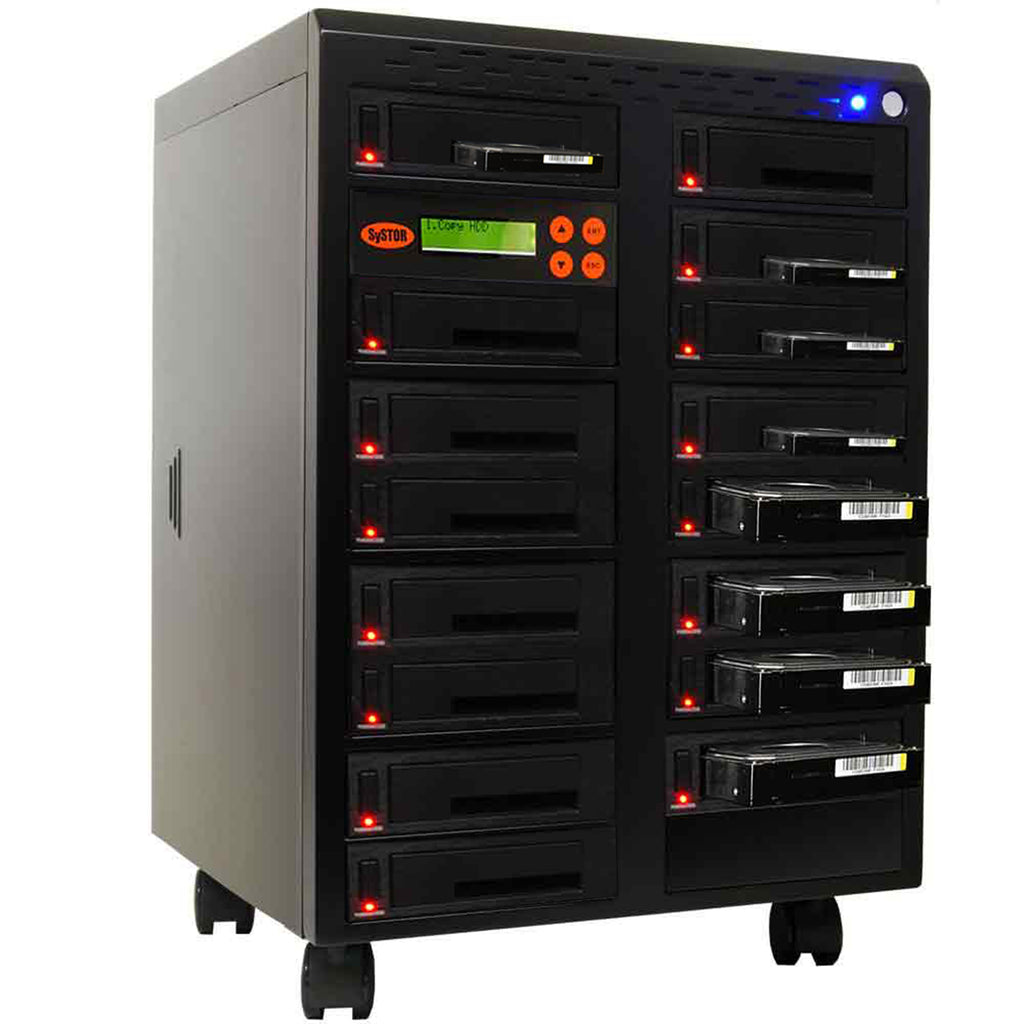 Systor 1 to 15 SATA 600MB/s SSD Duplicator/Sanitizer - 3.5" & 2.5" – ProDuplicator