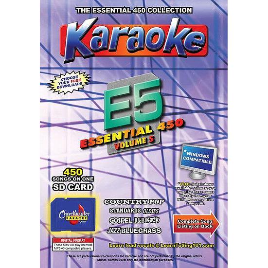 Buy Karaoke Tracks Charbuster Essential Vol 5 450 Songs