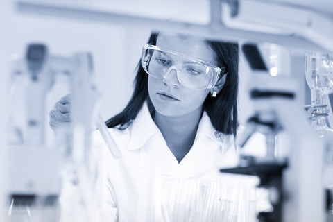 photograph of woman lab scientist.