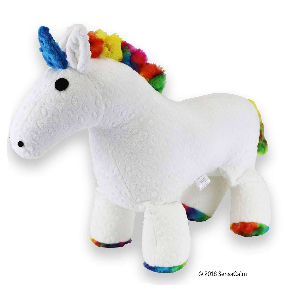 weighted unicorn plush