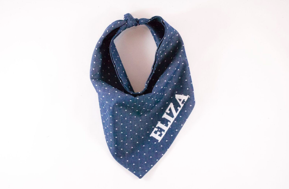 monogrammed dog bandana