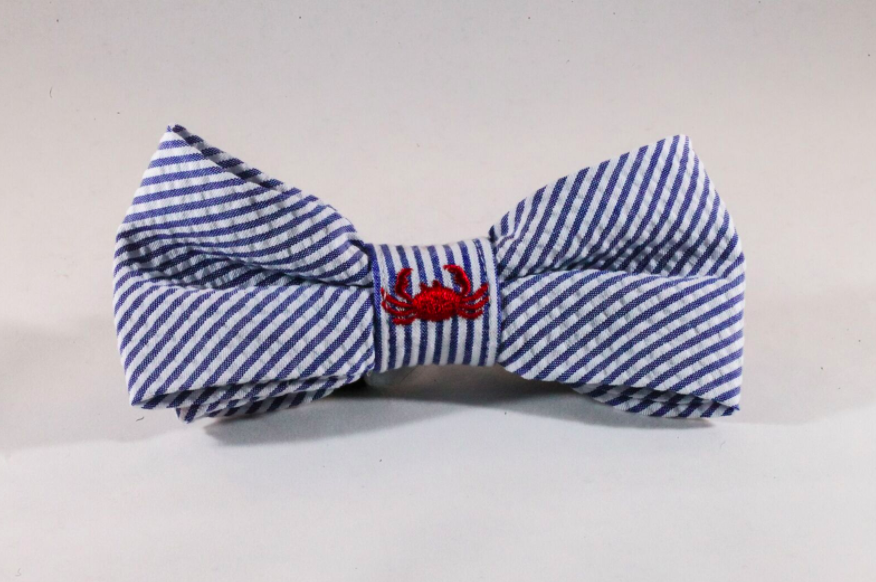 navy blue dog bow tie