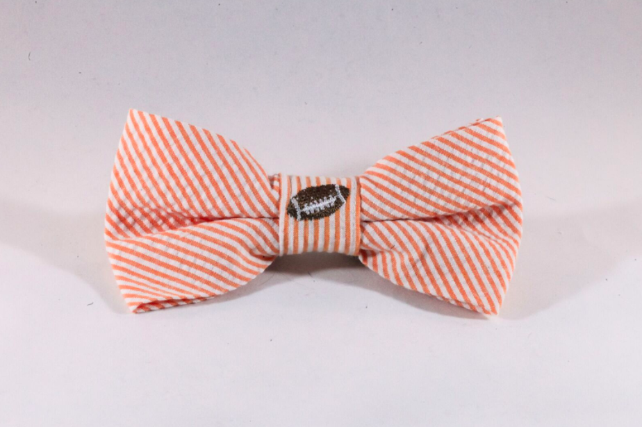 seersucker dog bow tie