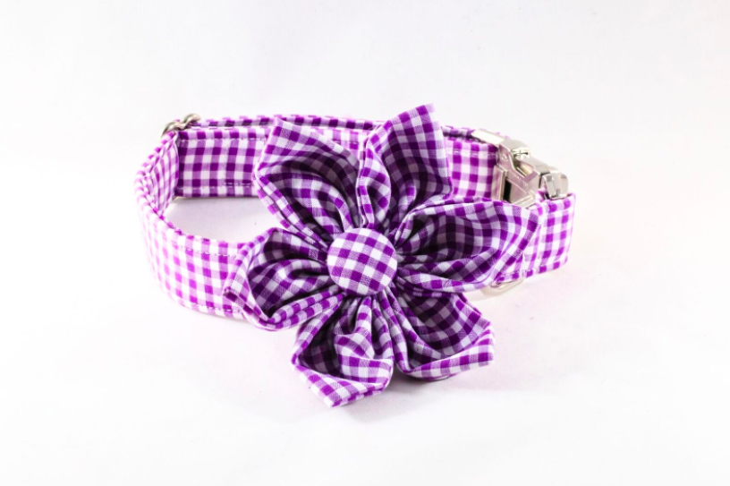 girly dog collars with bows