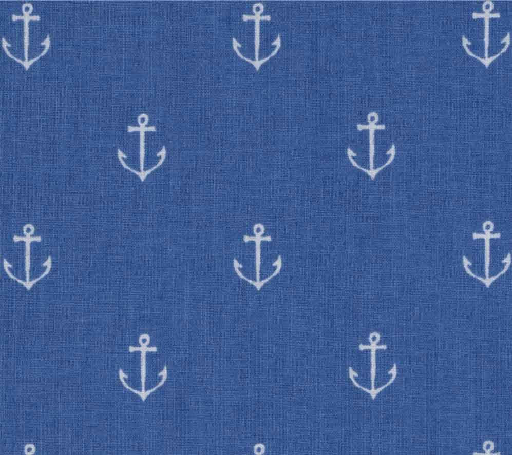 Navy Blue Anchor Dog Collar