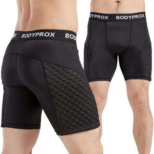 Protective Padded Compression Shorts for Snowboard,Skate and Ski for  Tailbone