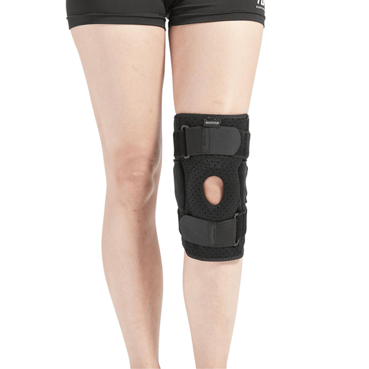 2 Pieces Knee Brace with Side Stabilizers and Patella Gel Pads