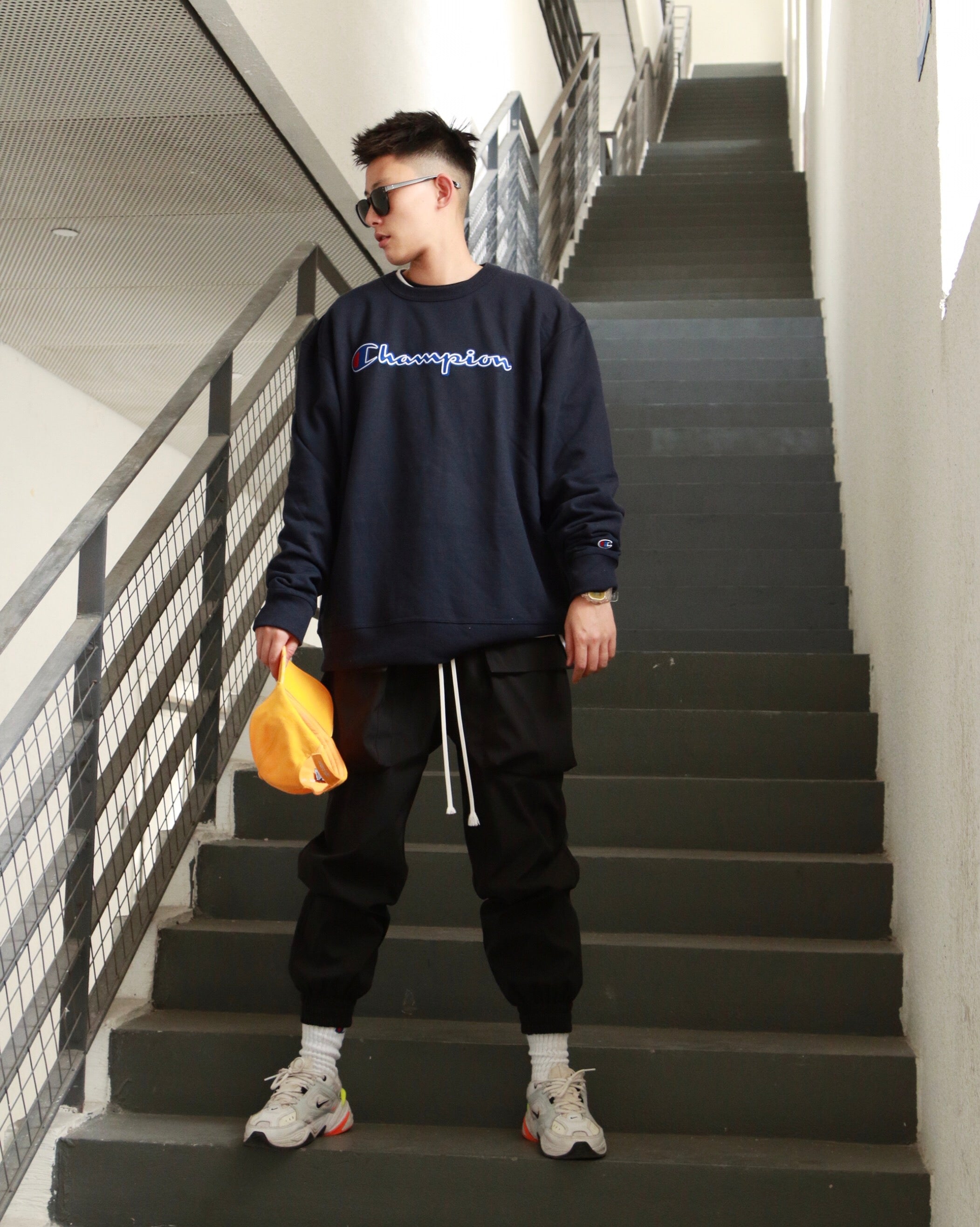 champion chainstitch crew neck sweatshirt