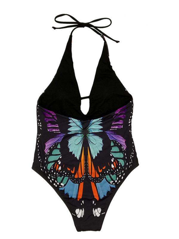 Butterfly Print One Piece Swimsuit 4667