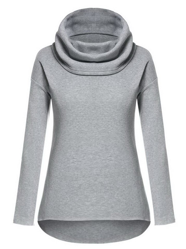 roll neck hoodie