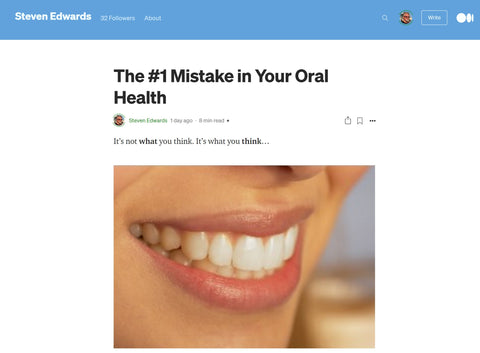 #1 mistake in oral hygoene