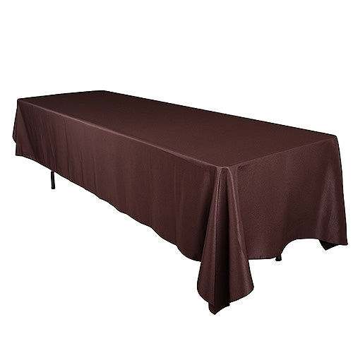 brown rectangle tablecloth