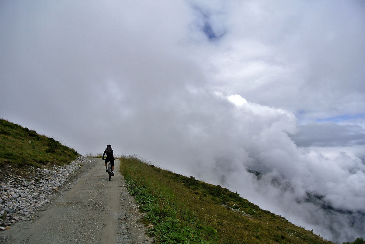 Adria riding above Nendaz 2