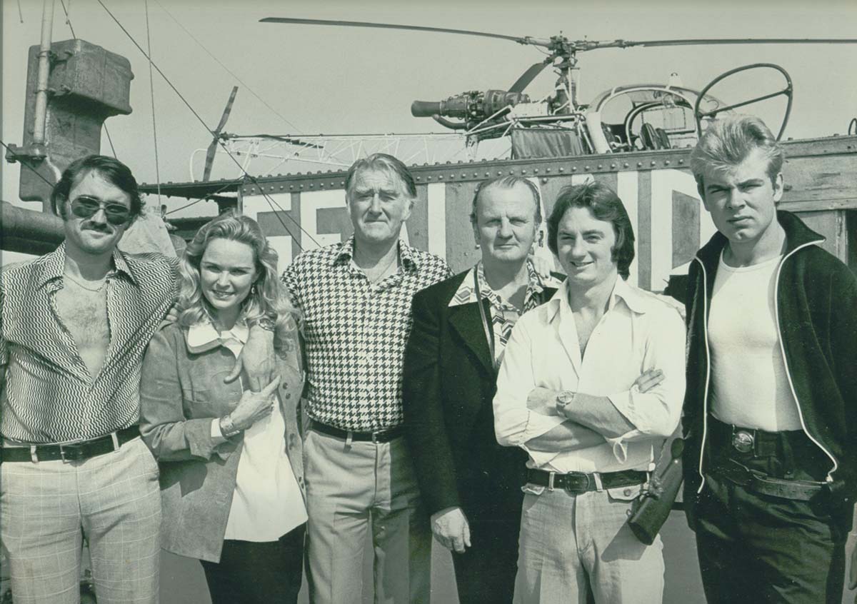 Citizens of Sealand after the invasion by a group of German and Austrian businessmen, ready to defend their maritime home.