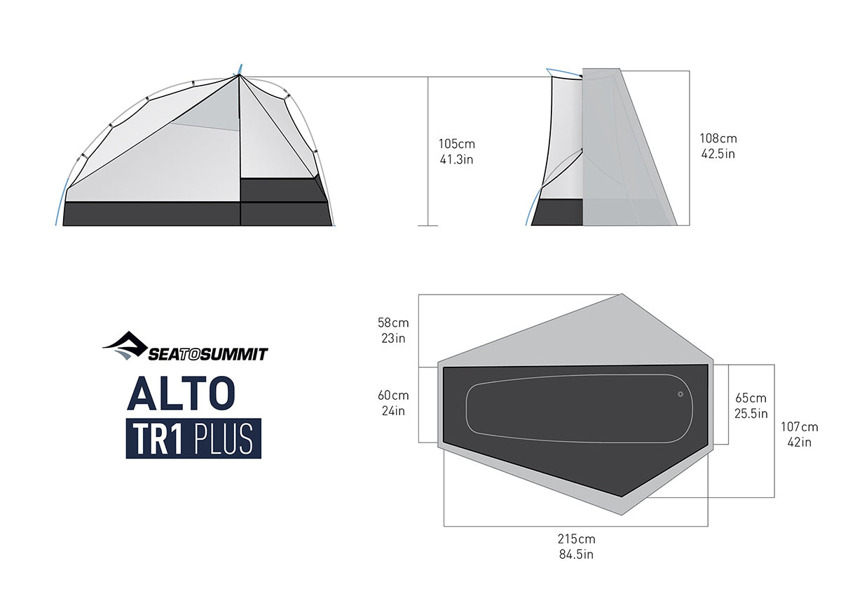 Sea to Summit Alto TR1 Plus spec overview