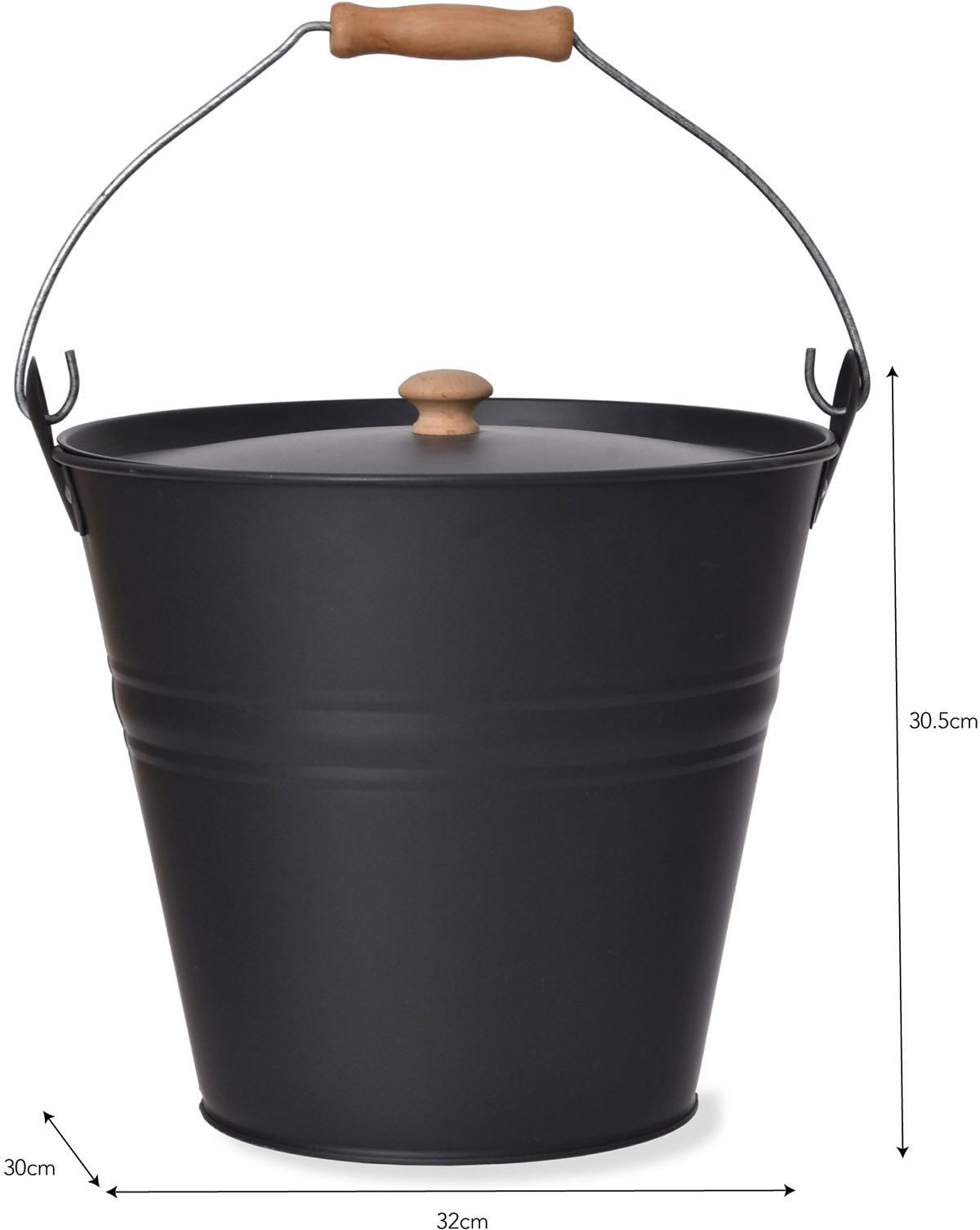 Garden Trading Fireside Bucket dimensions overview