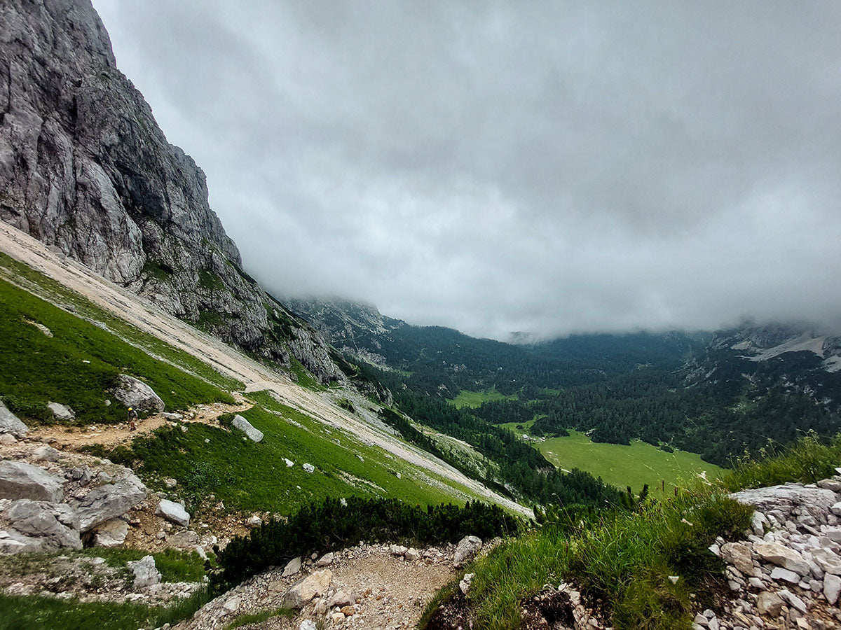 Descending to Vodnikov Dom