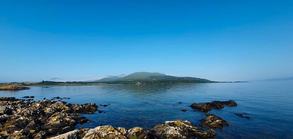 Dùn da Ghaoithe (the second highest mountain on Mull) viewed from Duart Point