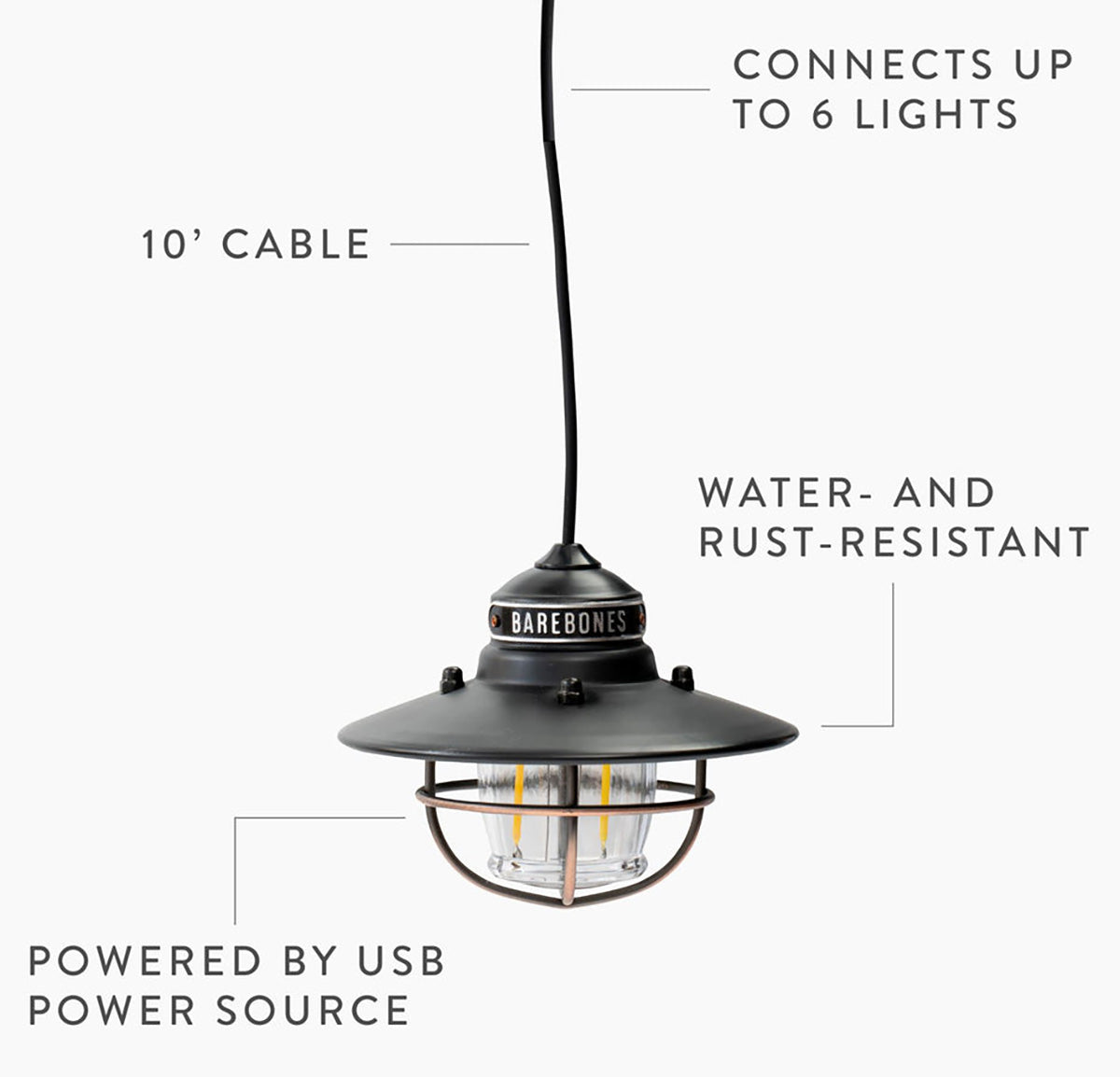 Barebones Living Edison Pendant Light Overview